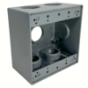 2-Gang Deep Box (5) 1″ Holes — Superflex part 2GDB5100