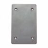 1-Gang Plastic Blank Cover — Gray — Superflex part P1GBC