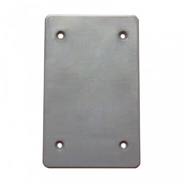 1-Gang Plastic Blank Cover — Gray — Superflex part P1GBC