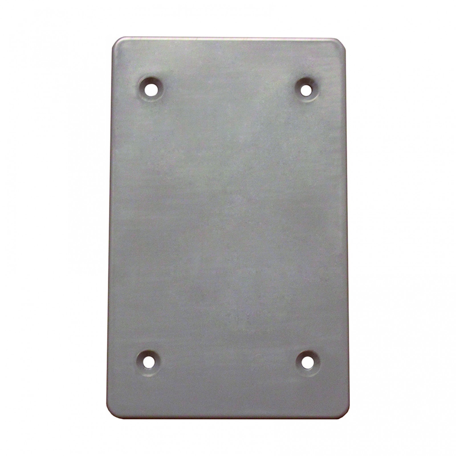1-Gang Plastic Blank Cover — Gray — Superflex part P1GBC