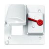 2-Gang Plastic GFCI/Toggle Combo — White — Superflex part P2GCTGWH