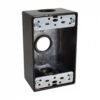 1-Gang Rectangular Box (4) 1/2″ Holes — Bronze — Superflex part 1GB450BZ