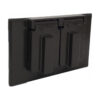 Horizontal Duplex Weatherproof Box Cover — Bronze — Superflex part 1GCHDBZ