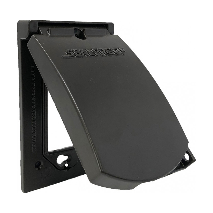 1-Gang Weatherproof Box Cover 10 in 1 Vertical — Bronze