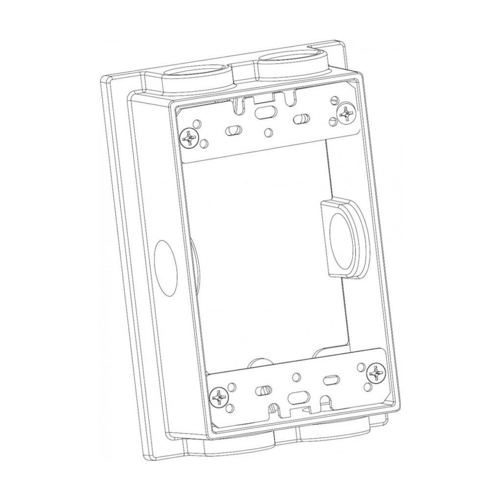 Rectangular Extension Ring (6) 1/2" Holes
