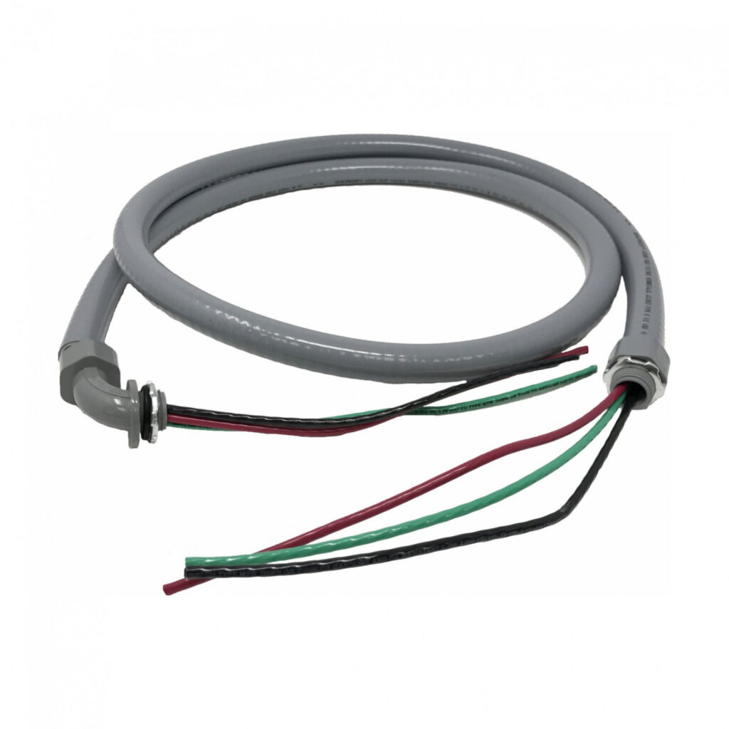 Power Whip, 1/2" x 6 ft with 10 Gauge Wire