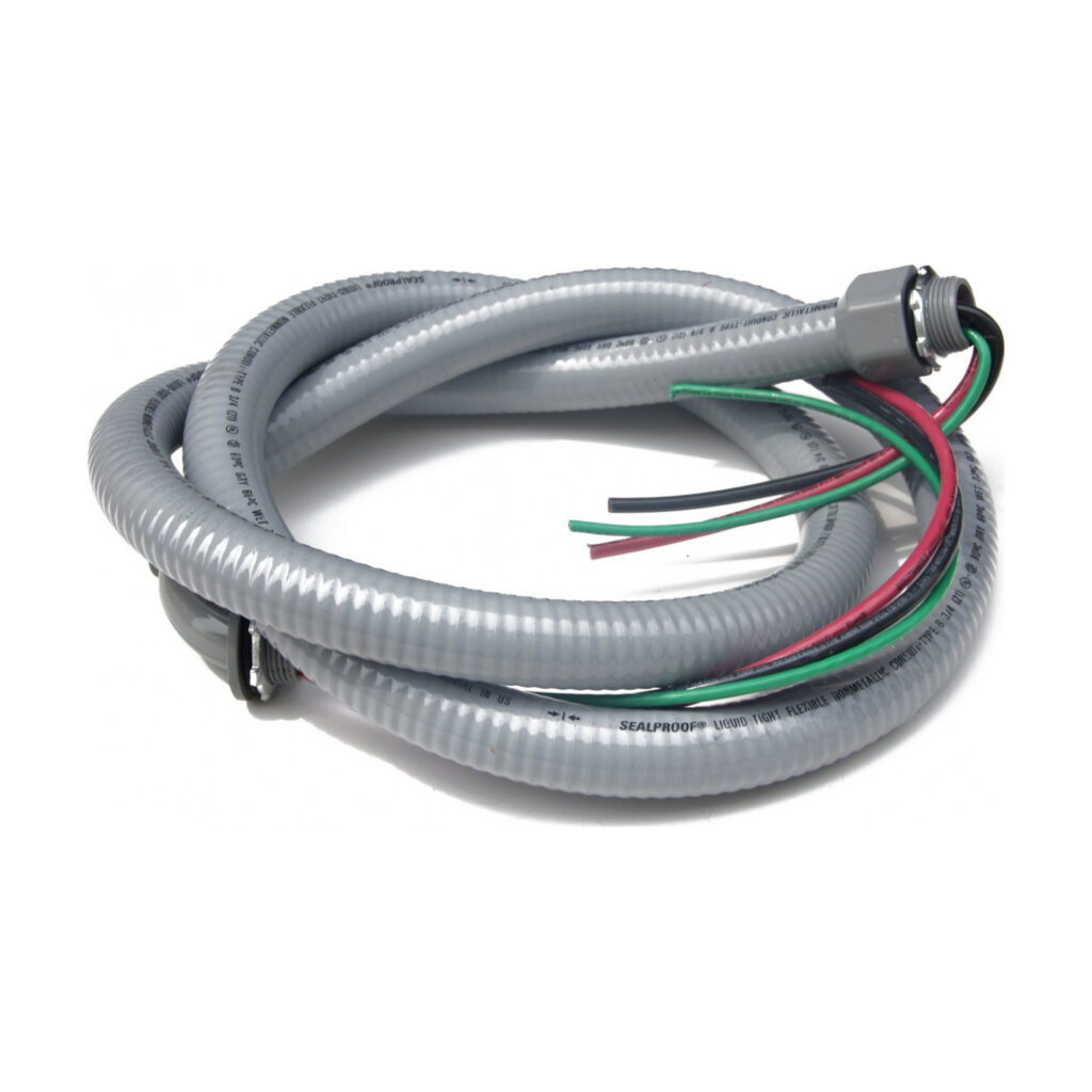 Power Whip, 3/4" x 6 ft with 8 Gauge Wire