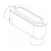 LB Series Threaded Conduit Body with Steel Cover and Gasket, 1/2″ — Superflex part LB050