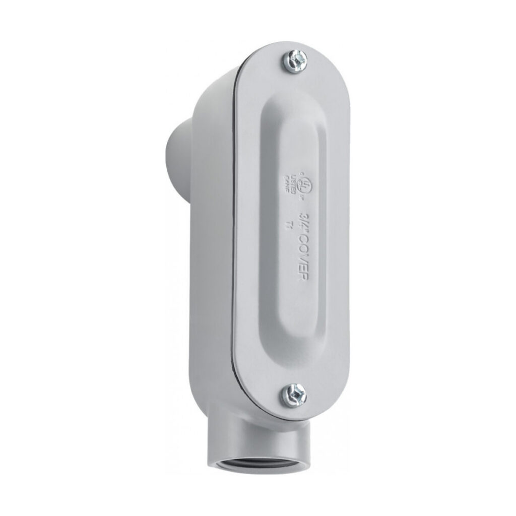 LB Series Threaded Conduit Body with Steel Cover and Gasket, 3/4"