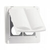 2-Gang Plastic Universal Cover — White — Superflex part P2GCWH