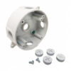 Round Box (5) 1/2″ Holes — White — Superflex part RB550WH