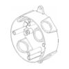 Round Box (5) 3/4″ Holes — Gray — Superflex part RB575
