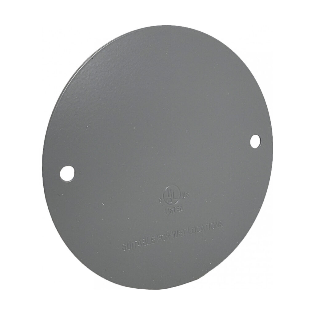 Round Blank Cover — Gray